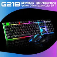 【TOP-RATED】 Gaming Keyboard RGB with Mechanical Feeling - Wired Waterproof Keyboard & Mouse Combo for Gaming & Working with Mouse Pad for Mobile pubg Laptop PC Gaming ~ 112 Keys ~ Black By FunBug